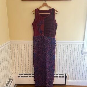 Embroidered Floral Maxi Dress